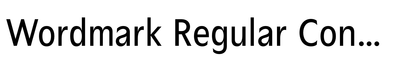 Wordmark Regular Condensed
